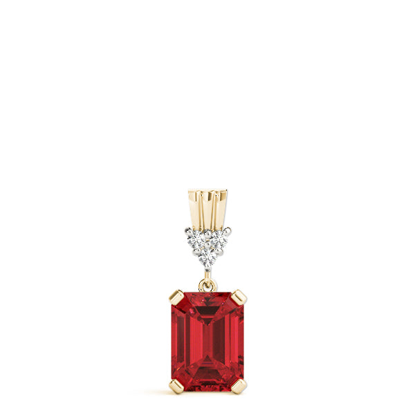 Emerald Gemstone Pendant · 0.03 ct tw