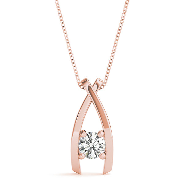 Round Diamond Solitaire Pendant · 0.25 ct tw