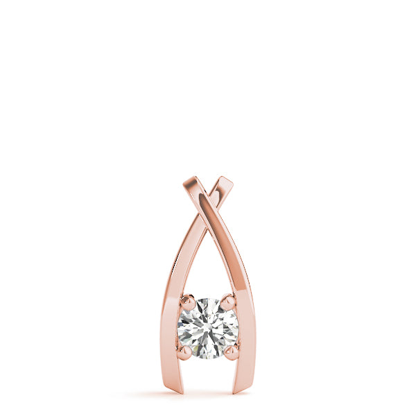 Round Diamond Solitaire Pendant · 0.40 ct tw