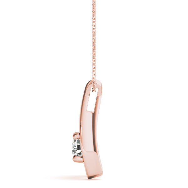 Round Diamond Solitaire Pendant · 0.40 ct tw