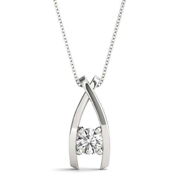 Round Diamond Solitaire Pendant · 0.25 ct tw