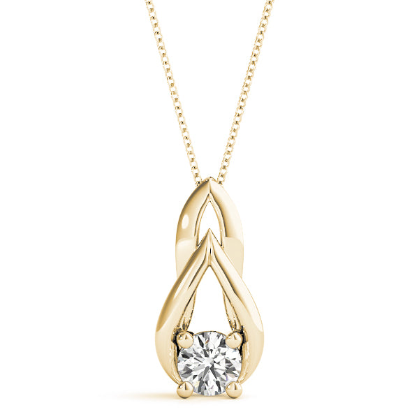 Round Diamond Solitaire Pendant · 0.33 ct tw