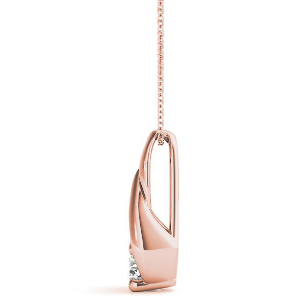 Round Diamond Solitaire Pendant · 0.33 ct tw