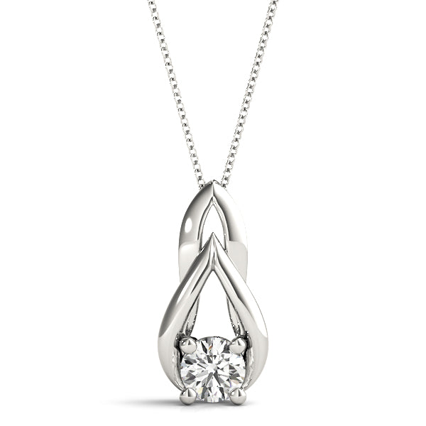 Round Diamond Solitaire Pendant · 0.25 ct tw
