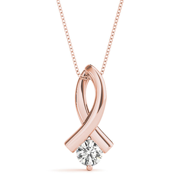 Round Diamond Solitaire Pendant · 0.40 ct tw