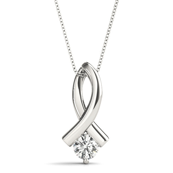 Round Diamond Solitaire Pendant · 0.25 ct tw