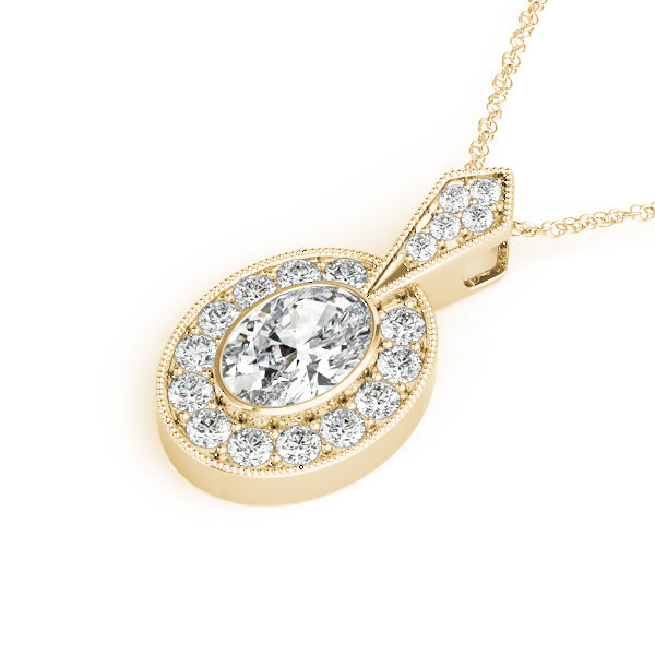 Oval Gemstone Pendant · 0.30 ct tw