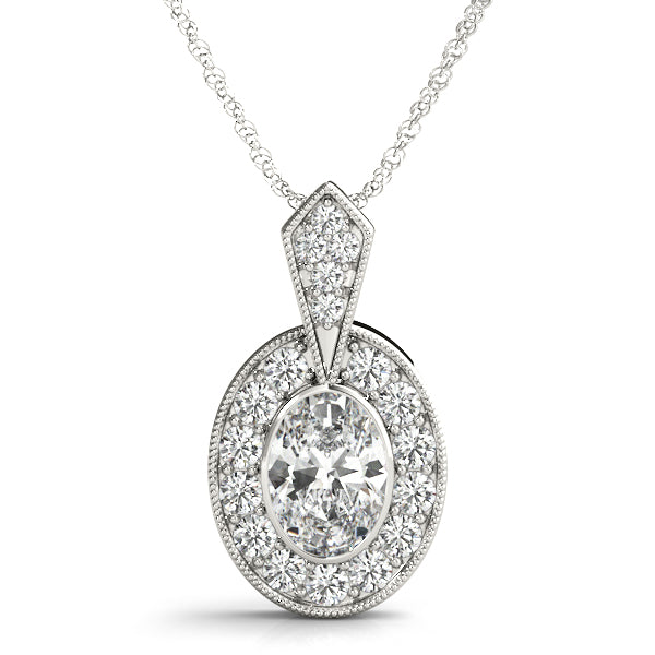 Oval Gemstone Pendant · 0.34 ct tw