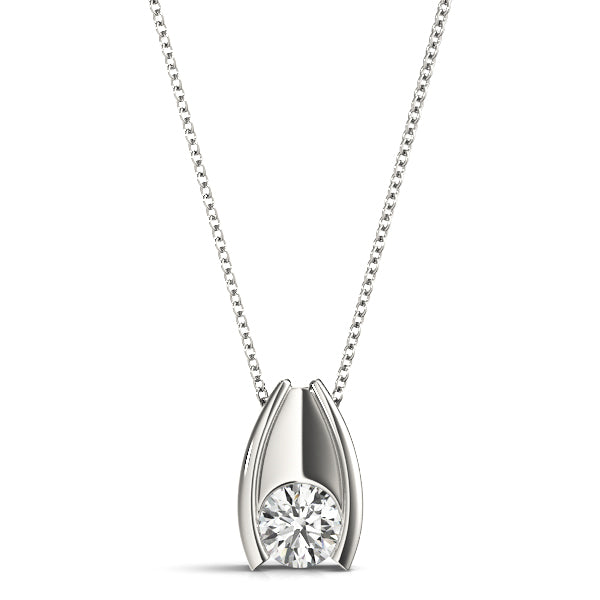 Round Diamond Solitaire Pendant · 0.33 ct tw