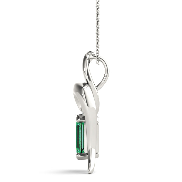 Emerald Gemstone Pendant · 0.01 ct tw