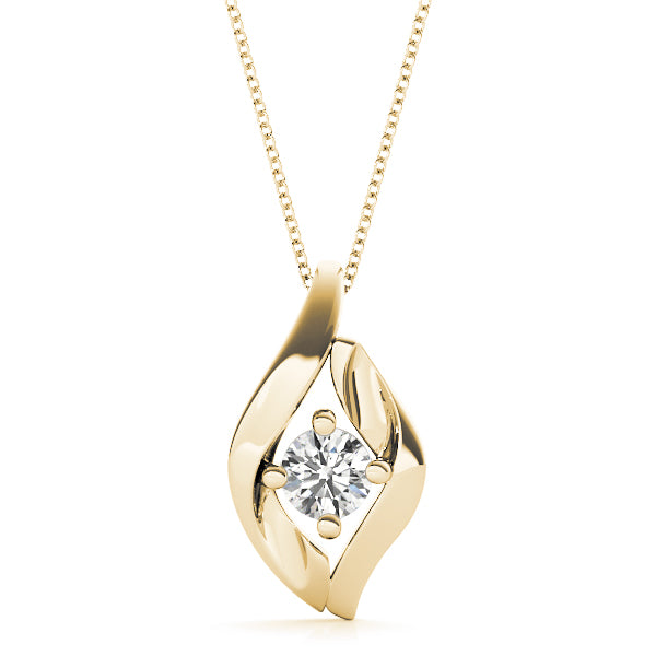 Round Diamond Solitaire Pendant · 0.33 ct tw