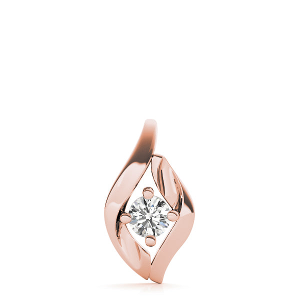 Round Diamond Solitaire Pendant · 0.40 ct tw