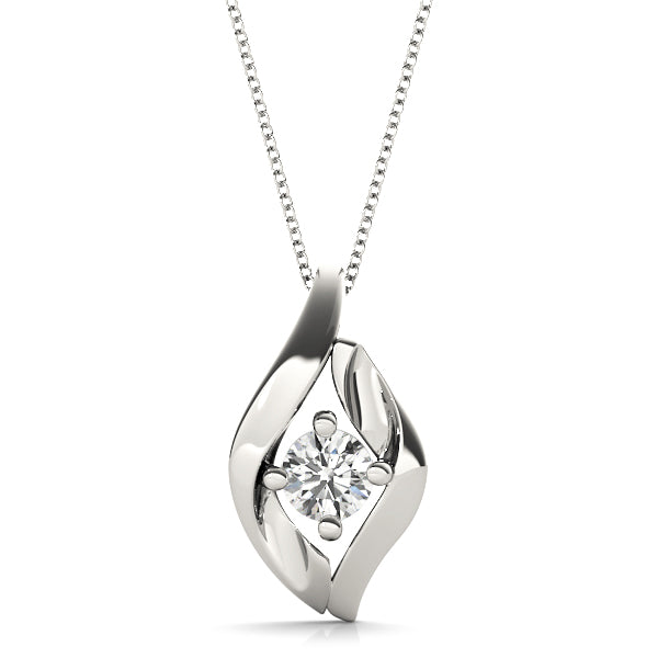 Round Diamond Solitaire Pendant · 0.40 ct tw
