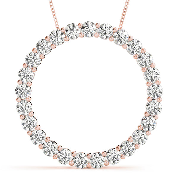 Circle Diamond Pendant · 2.17 ct tw