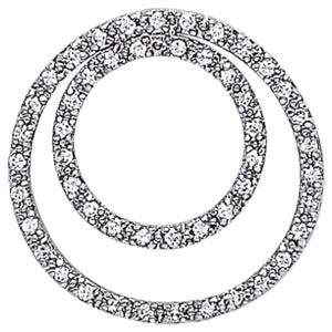 Circle Diamond Pendant · 0.50 ct tw