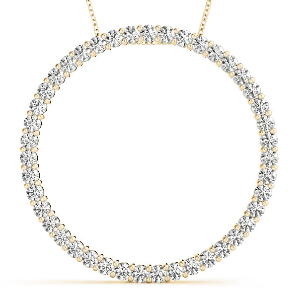 Circle Diamond Pendant · 0.74 ct tw
