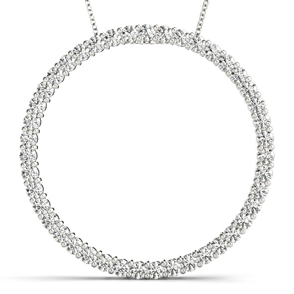 Circle Diamond Pendant · 0.99 ct tw