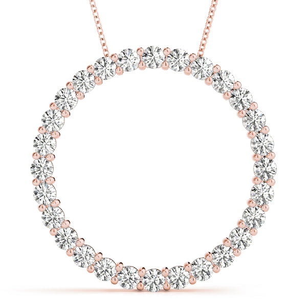 Circle Diamond Pendant · 0.99 ct tw