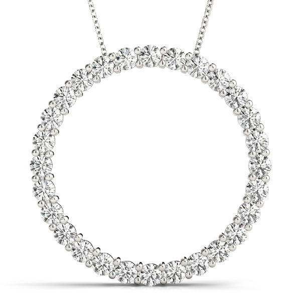 Circle Diamond Pendant · 1.26 ct tw
