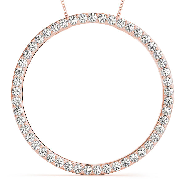 Circle Diamond Pendant · 0.98 ct tw