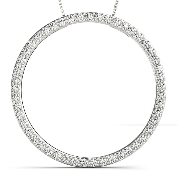 Circle Diamond Pendant · 0.98 ct tw