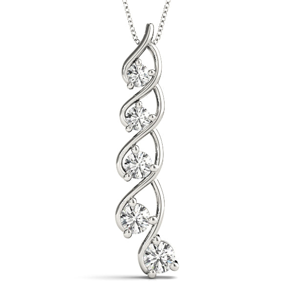 Journey Diamond Pendant · 1.00 ct tw