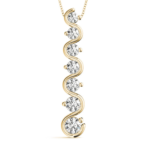 Journey Diamond Pendant · 1.00 ct tw