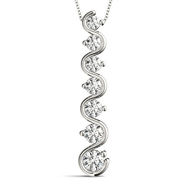 Journey Diamond Pendant · 1.50 ct tw