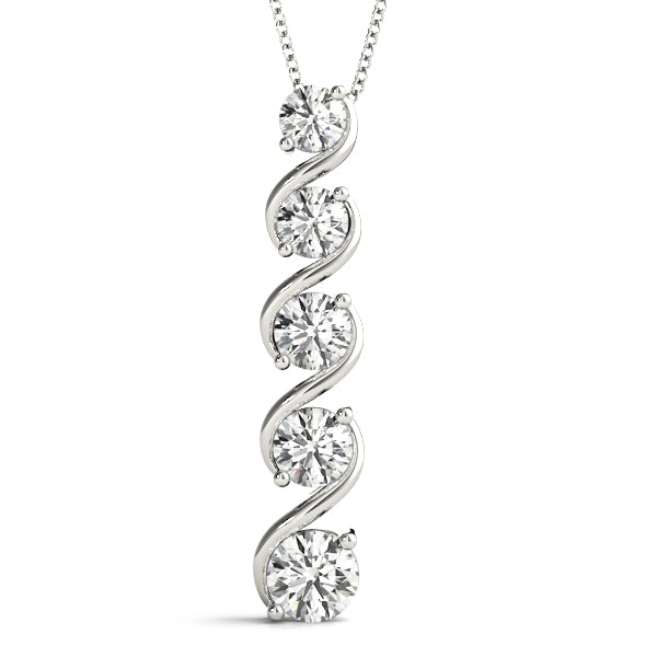 Journey Diamond Pendant · 0.95 ct tw