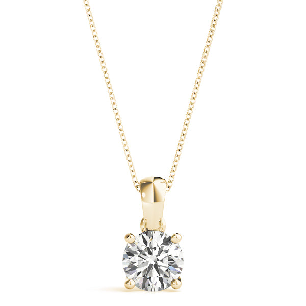 Round Diamond Solitaire Pendant · 0.33 ct tw