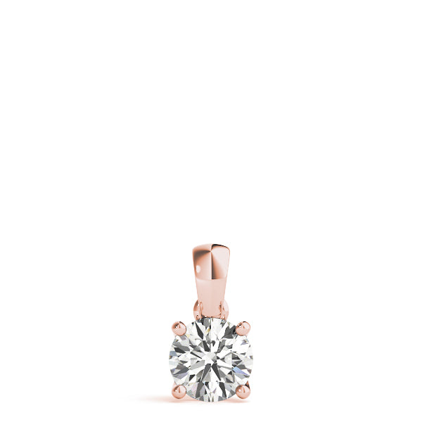 Round Diamond Solitaire Pendant · 0.75 ct tw
