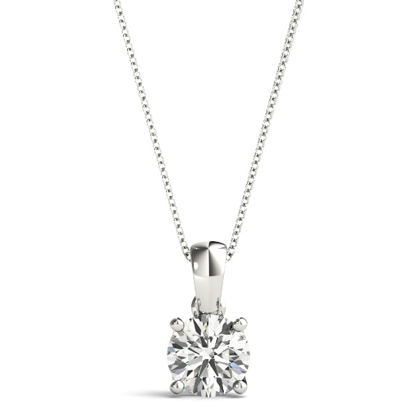 Round Diamond Solitaire Pendant · 0.50 ct tw