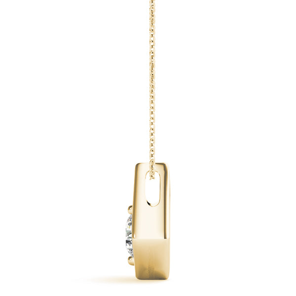 Round Diamond Solitaire Pendant · 0.50 ct tw