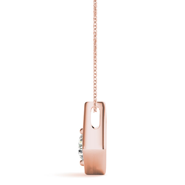 Round Diamond Solitaire Pendant · 0.50 ct tw