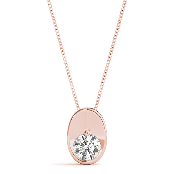 Round Diamond Solitaire Pendant · 0.50 ct tw
