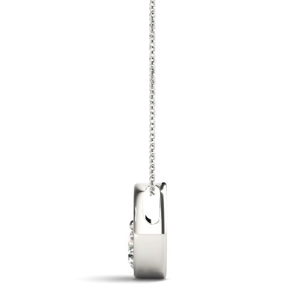 Round Diamond Solitaire Pendant · 0.50 ct tw