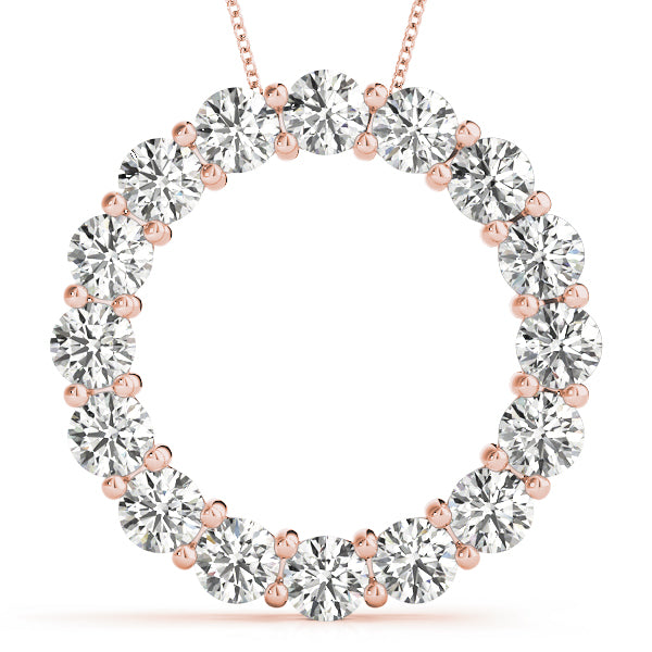 Circle Diamond Pendant · 4.00 ct tw
