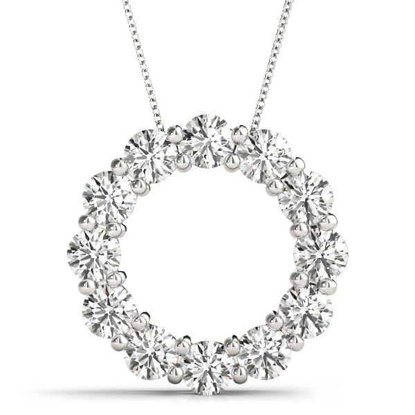 Circle Diamond Pendant · 5.00 ct tw