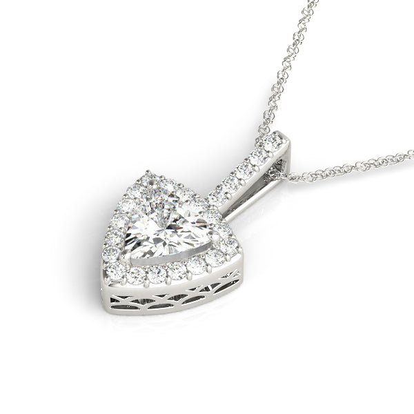 Trillion Halo Diamond Pendant · 0.17 ct tw