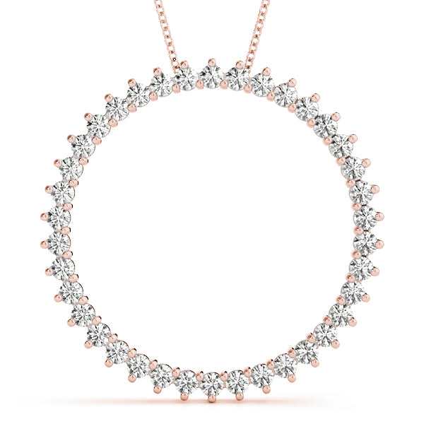 Circle Diamond Pendant · 0.24 ct tw