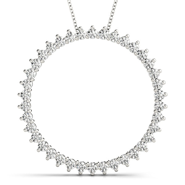 Circle Diamond Pendant · 0.49 ct tw