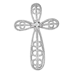 Religious Crosses Diamond Pendant · 0.01 ct tw