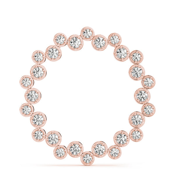 Circle Diamond Pendant · 0.98 ct tw
