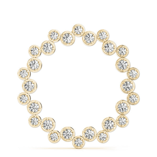 Circle Diamond Pendant · 0.54 ct tw