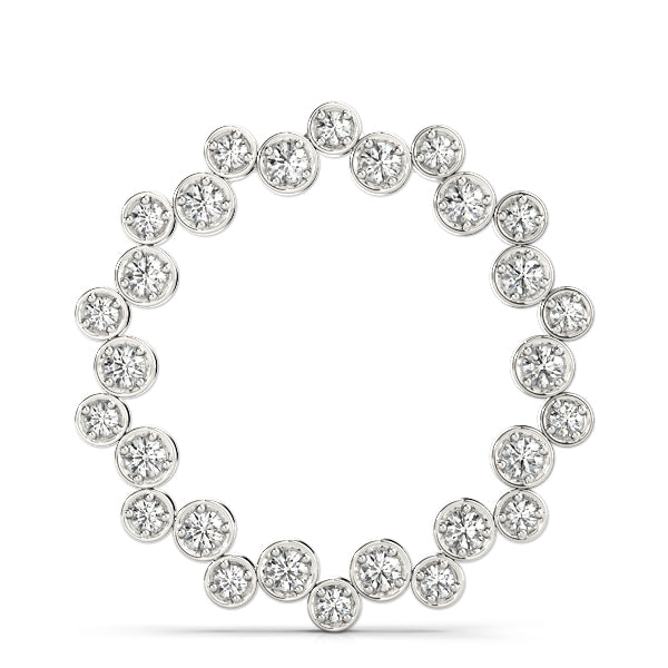 Circle Diamond Pendant · 0.28 ct tw