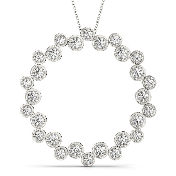 Circle Diamond Pendant · 0.54 ct tw