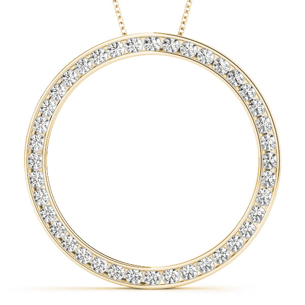 Circle Diamond Pendant · 0.80 ct tw