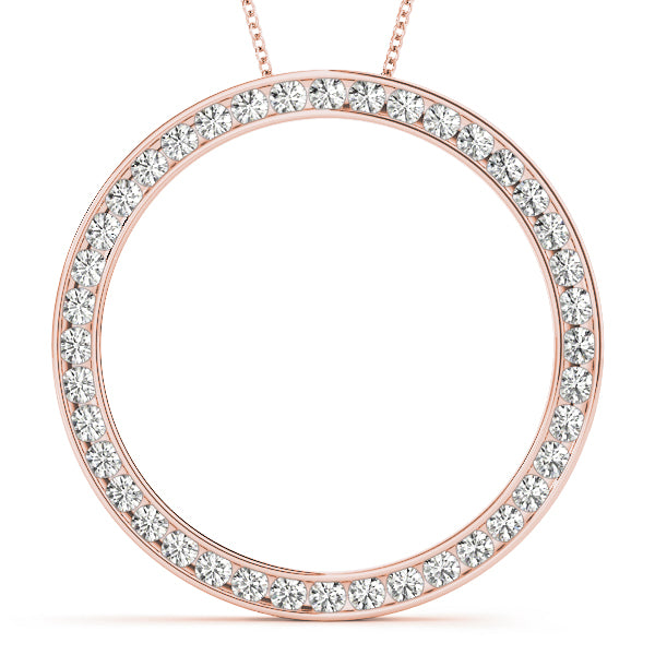 Circle Diamond Pendant · 0.80 ct tw