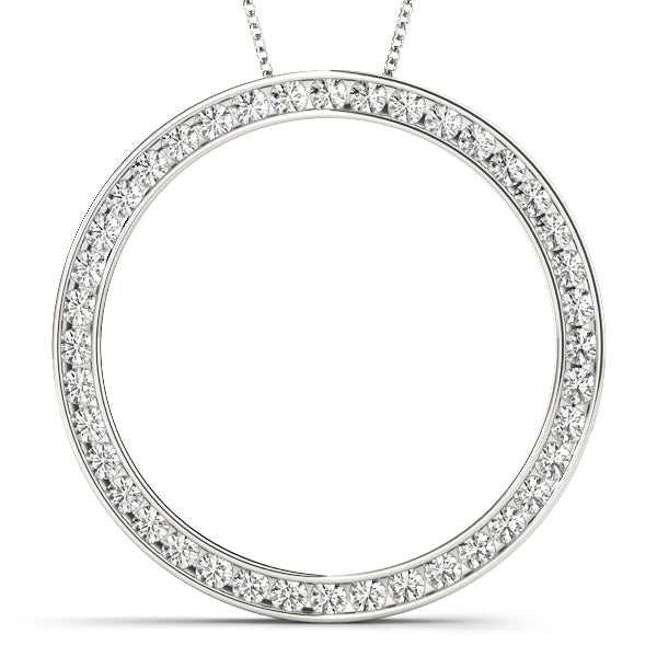 Circle Diamond Pendant · 0.49 ct tw