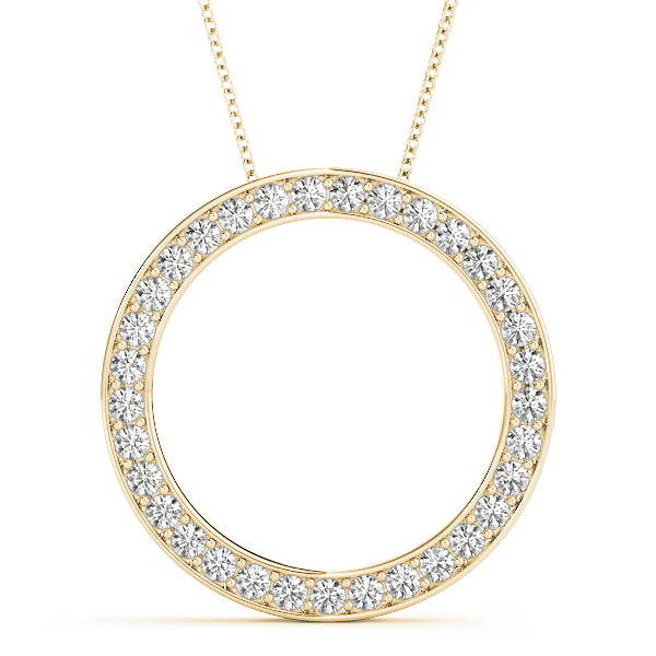 Circle Diamond Pendant · 0.99 ct tw